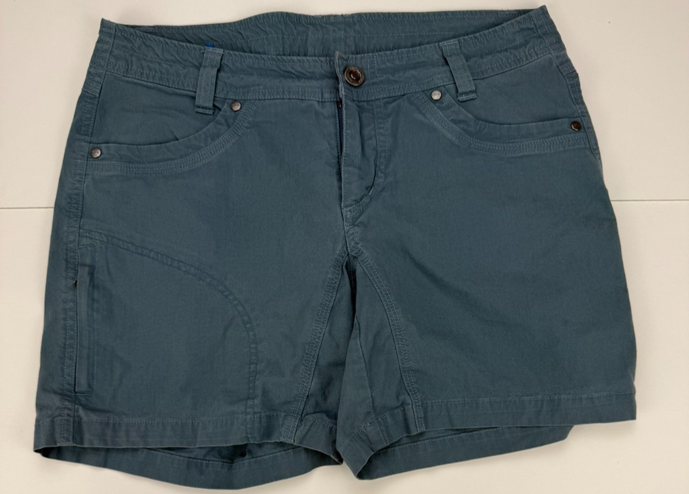 Kuhl Splash 11 Womens Shorts Size 6 Blue Hiking Cargo Outdoor Stretch UPF 50